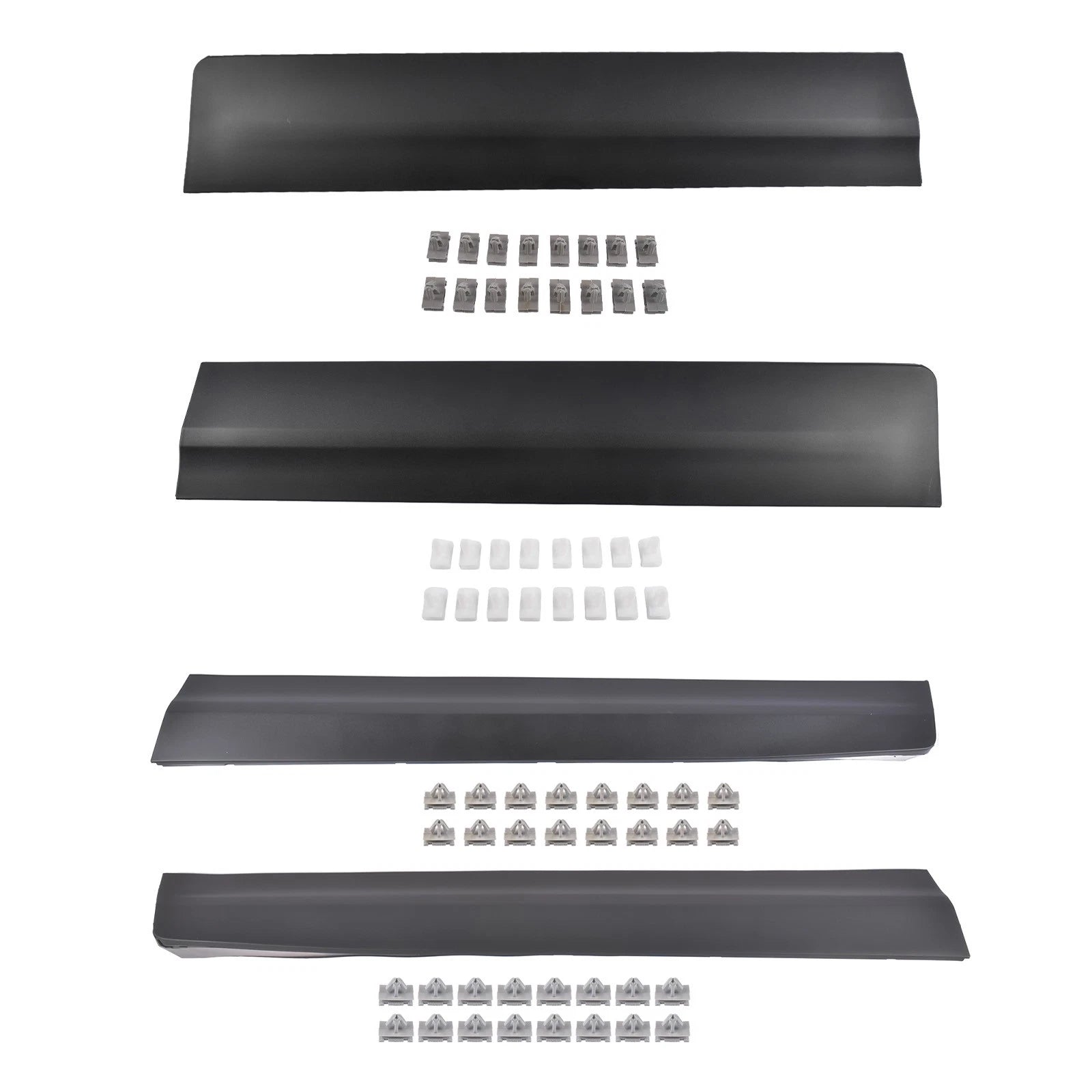 Set of 4 Lower Door Trim Molding for Cadillac XT5 (2017–2025) Black