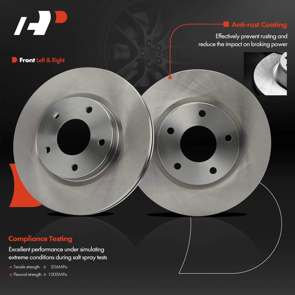 Set of 4 Brake Rotors and Pads for Nissan Sentra (2013–2017)