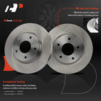 Set of 4 Brake Rotors and Pads for Nissan Sentra (2013–2017)