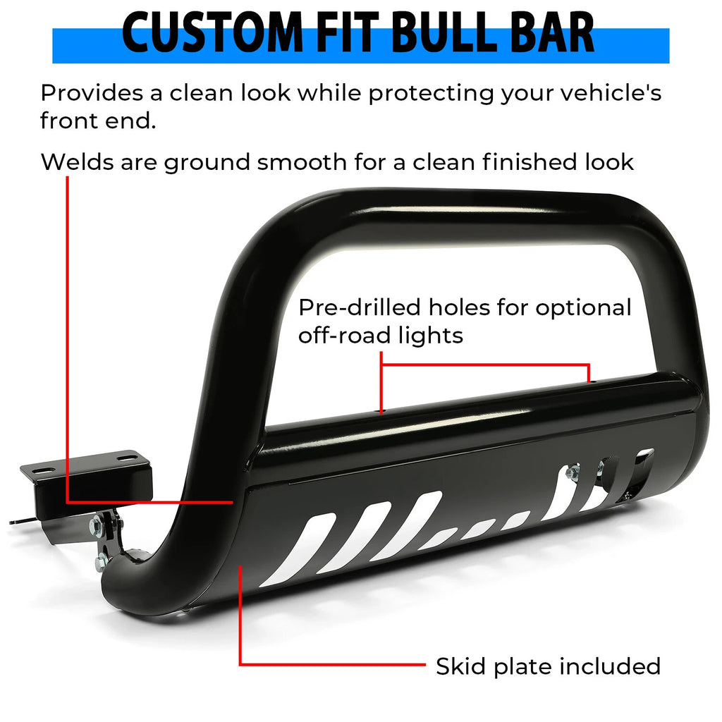 Brush Bull Bar Push Front Bumper Grille Guard for Dodge Ram 1500 (2009–2023)