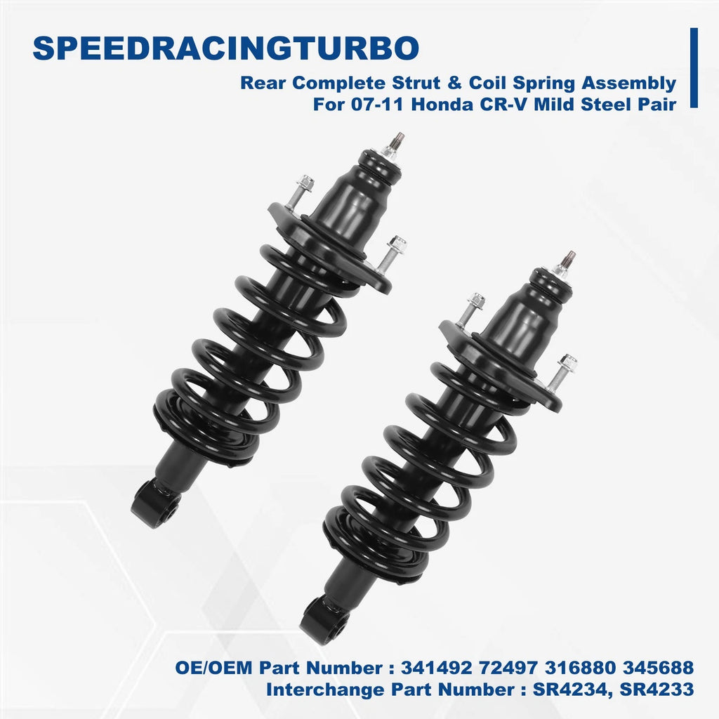 Complete Strut & Coil Spring Assembly for Honda CR-V (2007–2011) Pair Rear