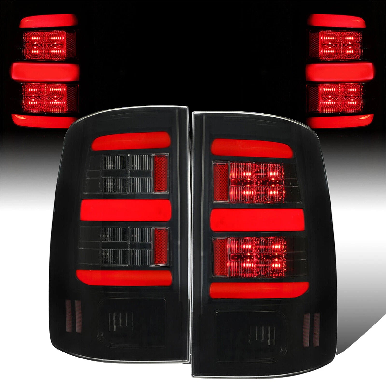 Full LED Tail Lights for Dodge Ram 1500 2500 3500 (2009–2018)