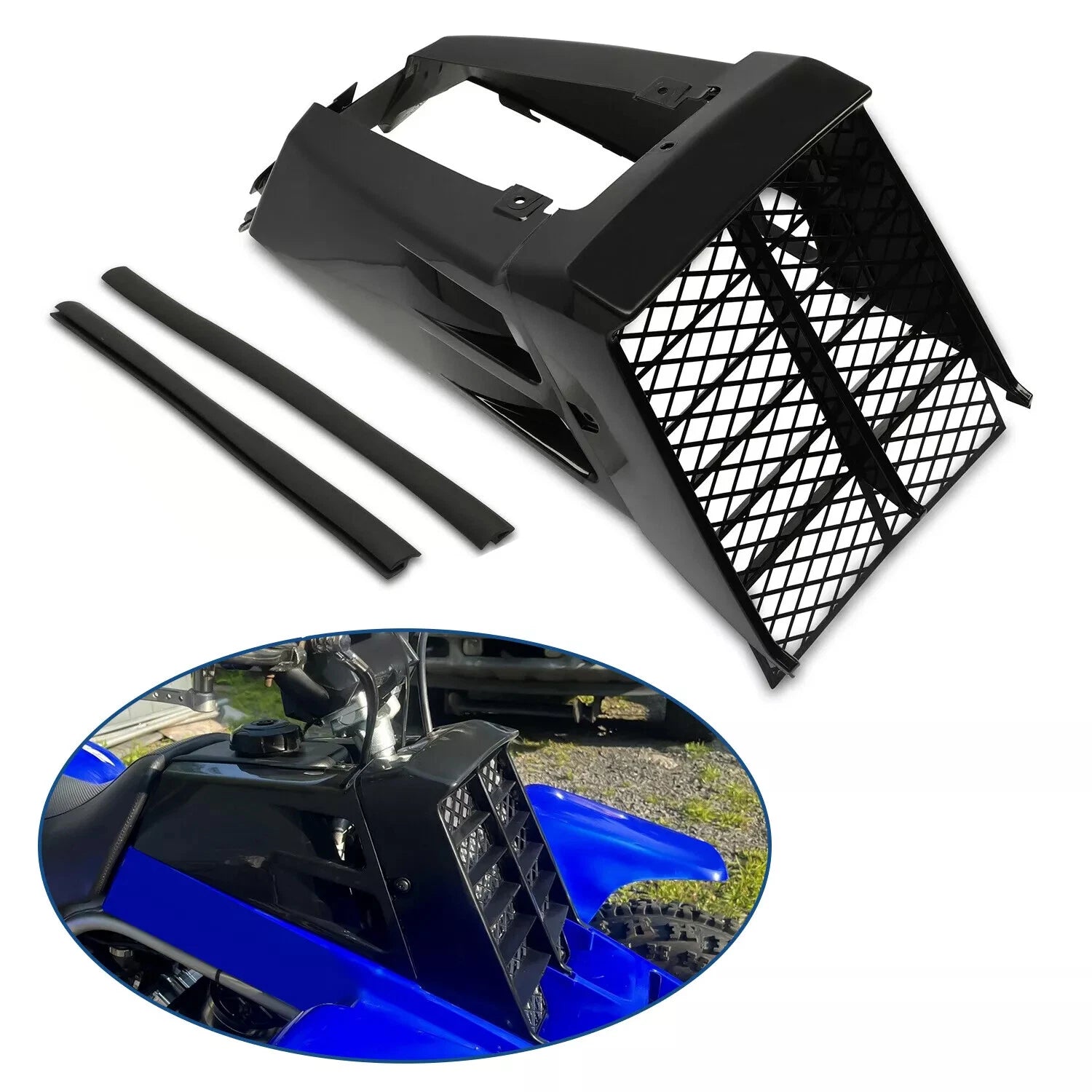 Radiator Cover Grille & Gas Tank Side Covers for Yamaha Banshee (1987–2006)