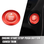 Engine Start Stop Button Cover Kit for Ford Explorer Hybrid (2011–2021) Red 723115121209