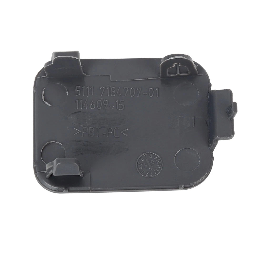 1 Pc Tow Hook Cover Cap for BMW E60 (2008–2010) 51117184708 Black