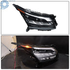 Right Black LED Headlight for Nissan Pathfinder (2023–2024) W/Halogen Turn Signal