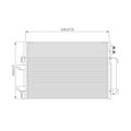 Replacement Condenser w/Receiver Drier w/Oil Cooler (See compatibility Chart)