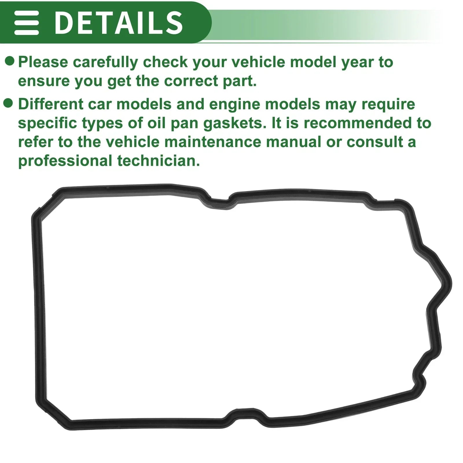 Car Oil Pan Gasket for Mercedes-Benz CL63 AMG (2008-2012)