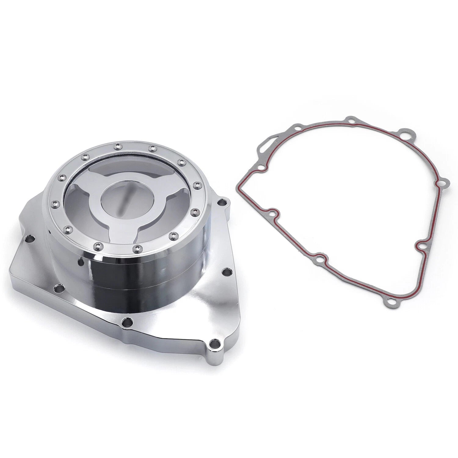 Chrome CNC Engine Stator Cover for Suzuki GSX600F GSX750F (1998–2006)