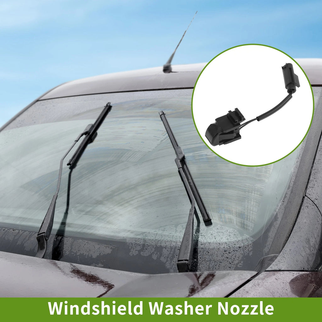 2X Windshield Washer Nozzle for Mercedes-Benz E350 E550 (2007–2016) No.A2208600247 Black