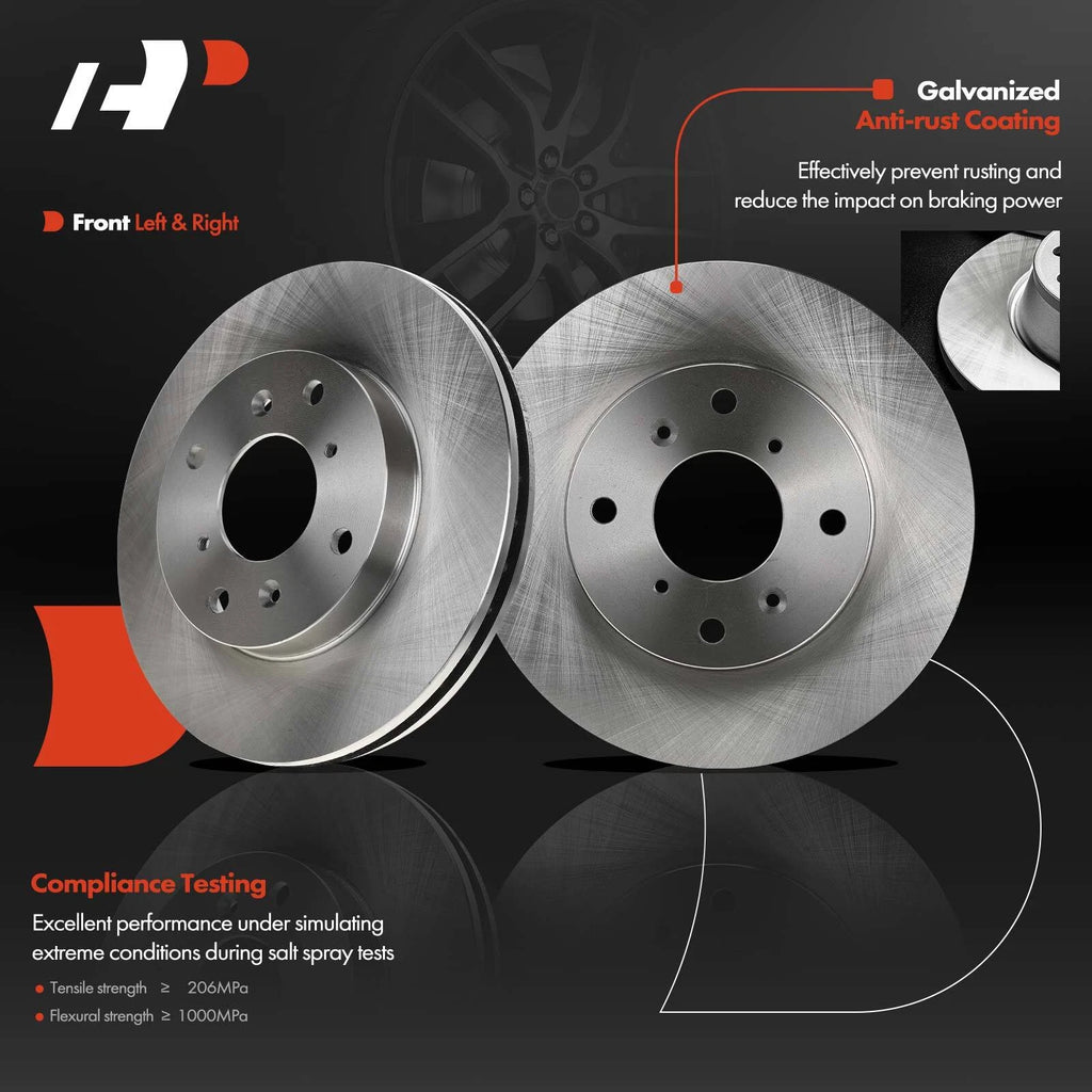 Front Disc Brake Rotors for Honda Accord (1998–2002) Prelude (1992–1996) Acura CL