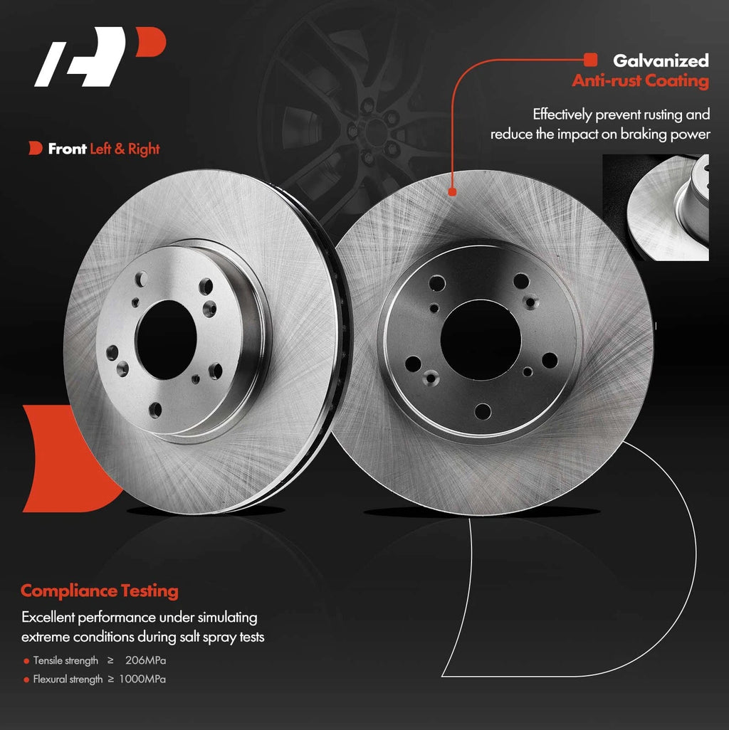 Front Disc Brake Rotors for Honda Accord (1998–2017) Civic CR-V Element