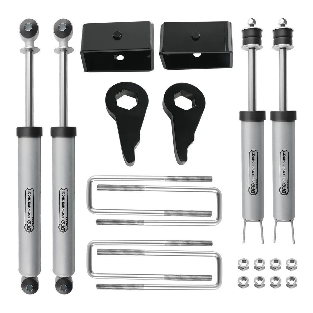 Adjustable 1"-3" Leveling Lift Kit for Chevy Silverado GMC Sierra 1500 (1999–2006)