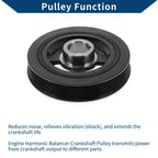 Engine Harmonic Balancer Crank Pulley for Kia Sorento (2011–2016) No. 231243C201
