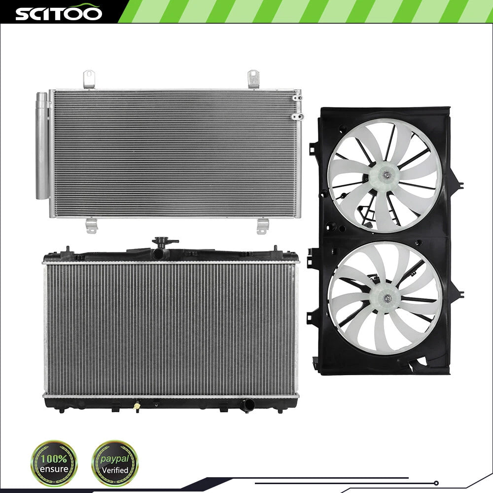 Cooling Fan Radiator AC Condenser Kit for Toyota Camry (2012–2017)