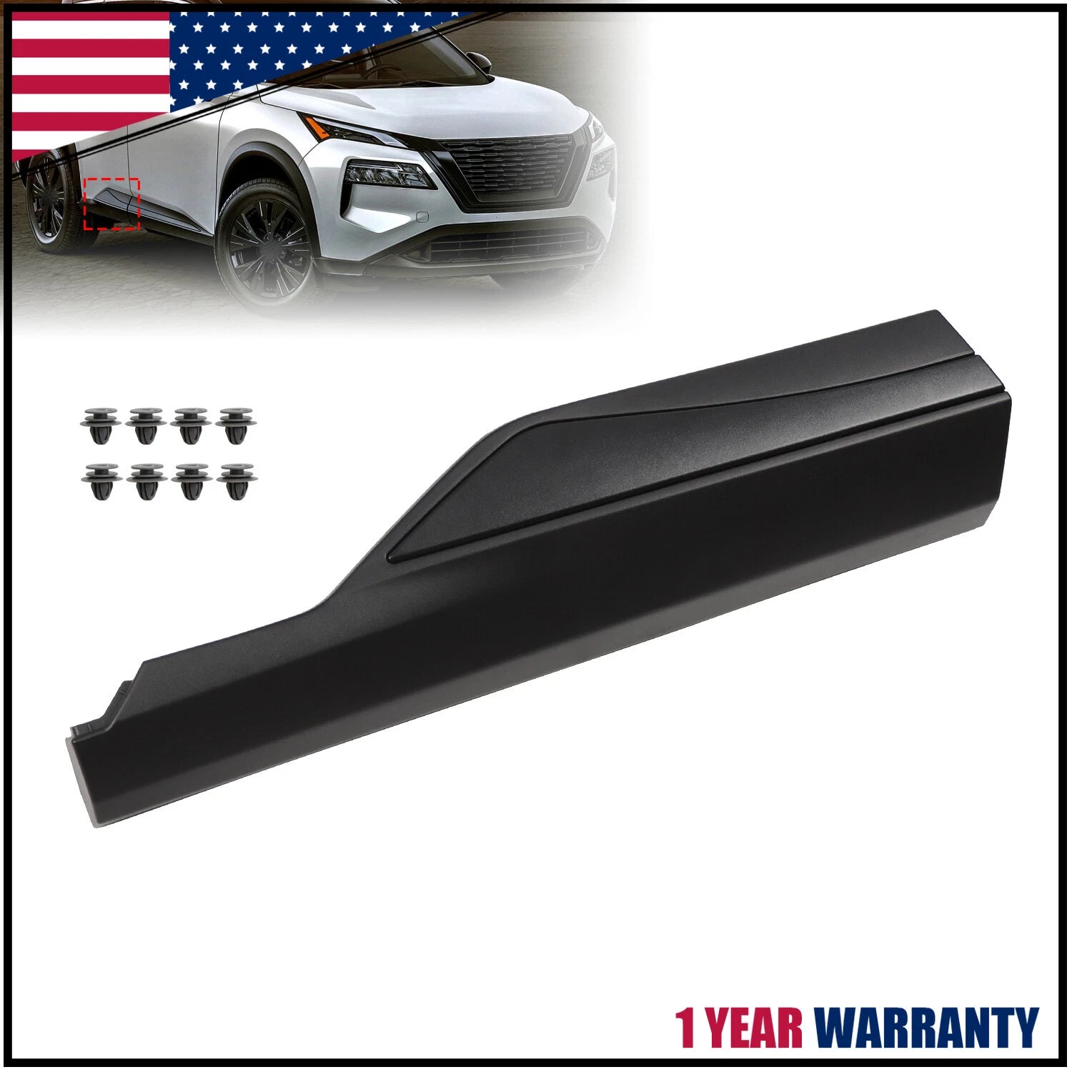 Door Trim Lower Molding RH for Nissan Rogue (2021–2023)