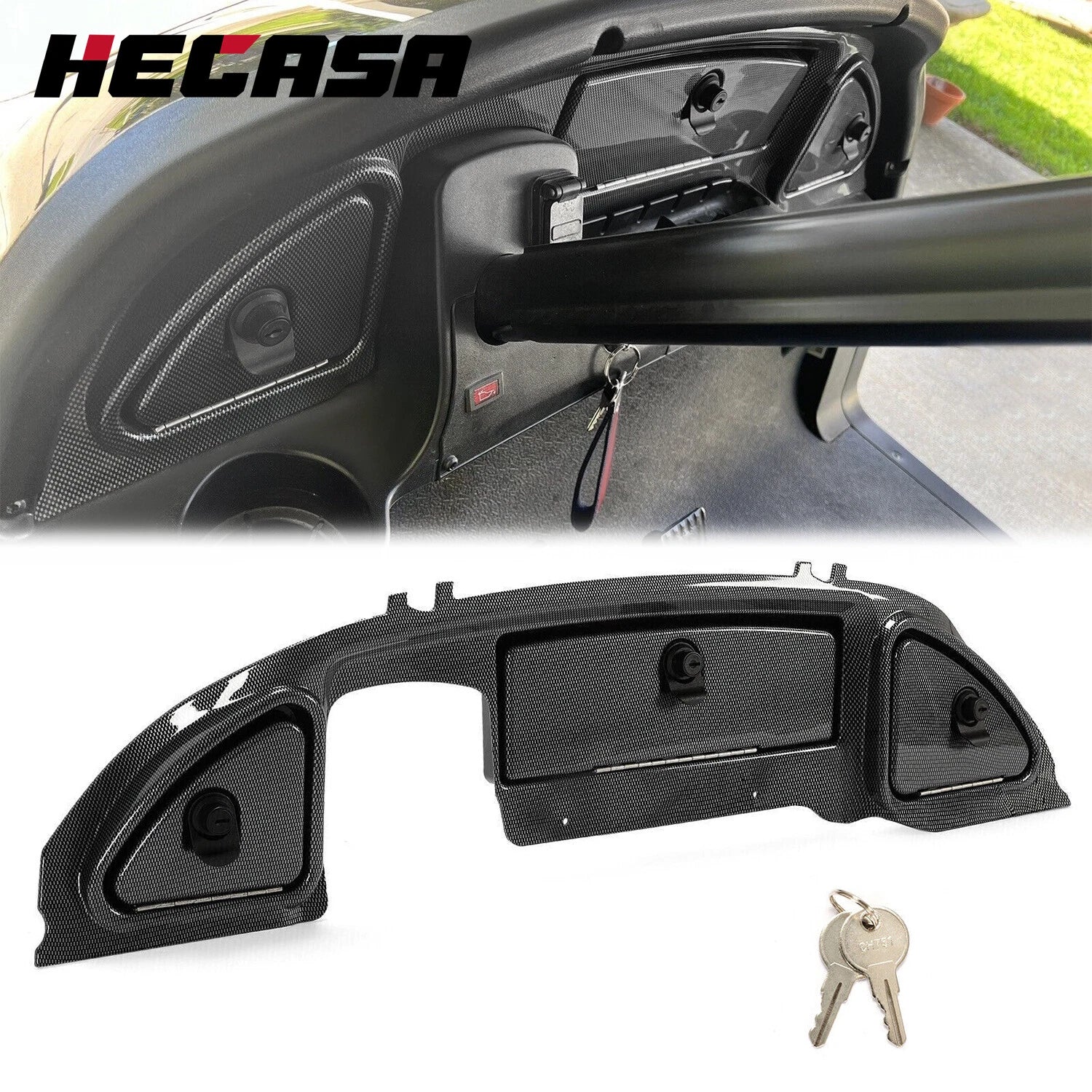 Dash Kit Carbon Fiber Style for Club Car Precedent Tempo (2008.5-up)