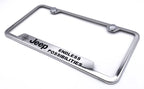 License Plate Frame Chrome Stainless Replacement for Jeep Wrangler (2018–2024)