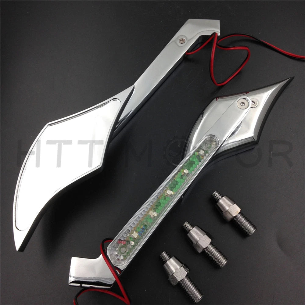 LED Turn Signal Mirror for Harley Softail, Touring, Dyna, Sportster XL (2000–2023)