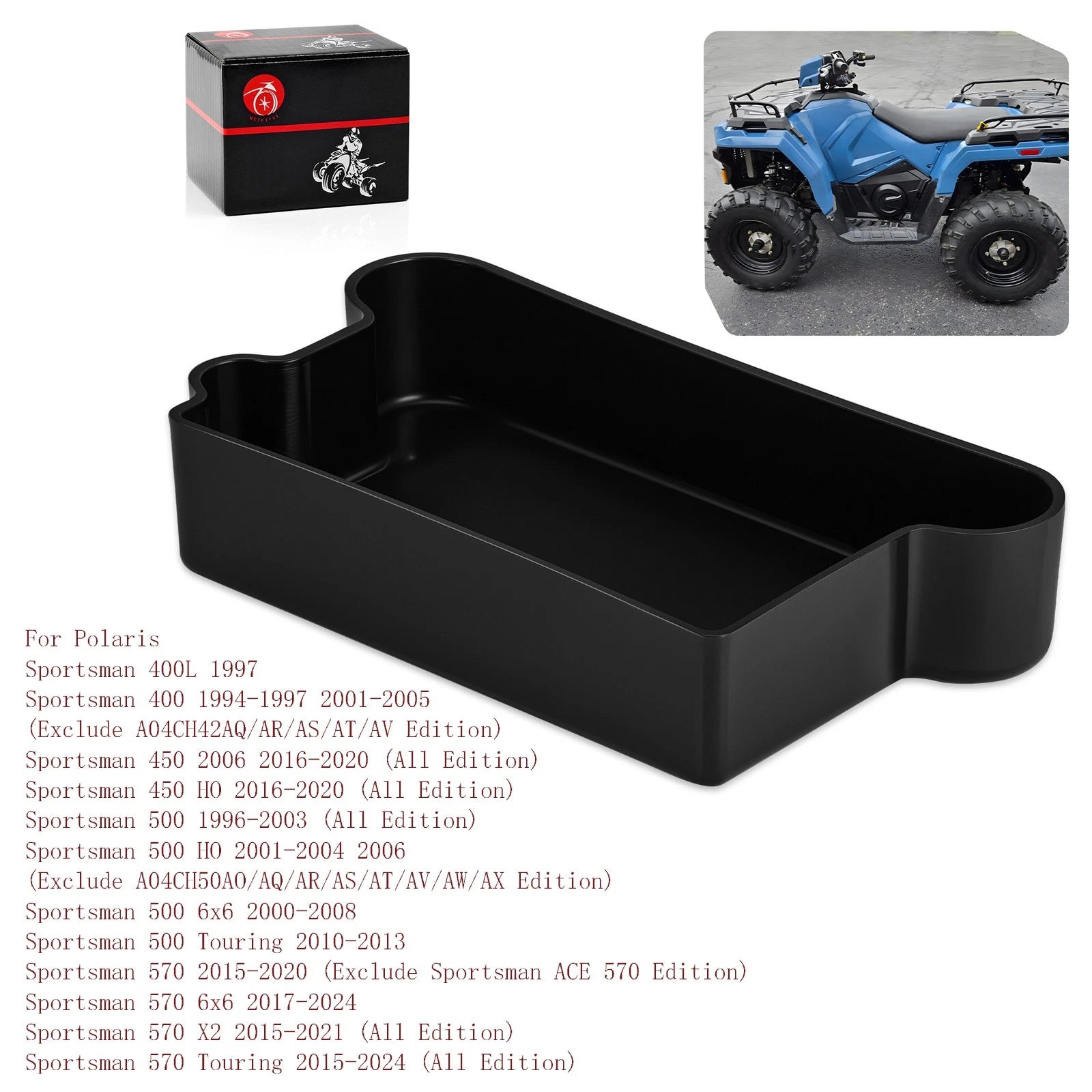 Electrical Battery Cover for Polaris Sportsman Touring 400 450 500 570 (2010–2023)