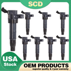 8X Ignition Coils for Hyundai Genesis Santa Fe Tucson Equus Kia Optima K900 UF611