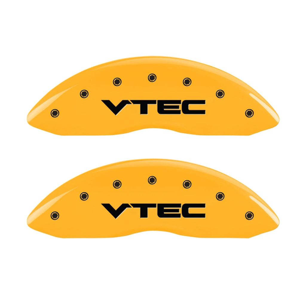 Caliper Covers Set Front and Rear Yellow for Acura MDX (2007–2013)