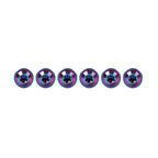 Set of 6 Alloy M6x25mm Torx Head Screws for Motorcycle