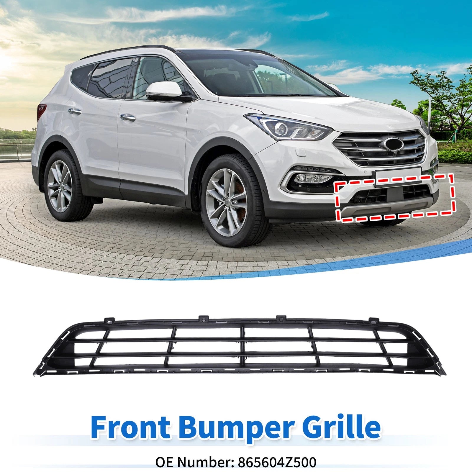 Lower Grille for Hyundai Santa Fe (2017–2018)