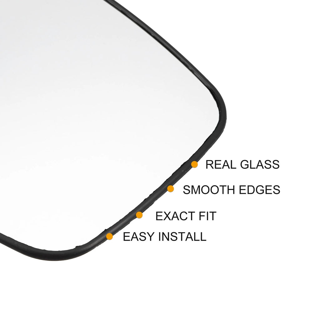 Heated Right Side Rearview Mirror Glass with Backing Plate for Infiniti QX56 (2004–2010)
