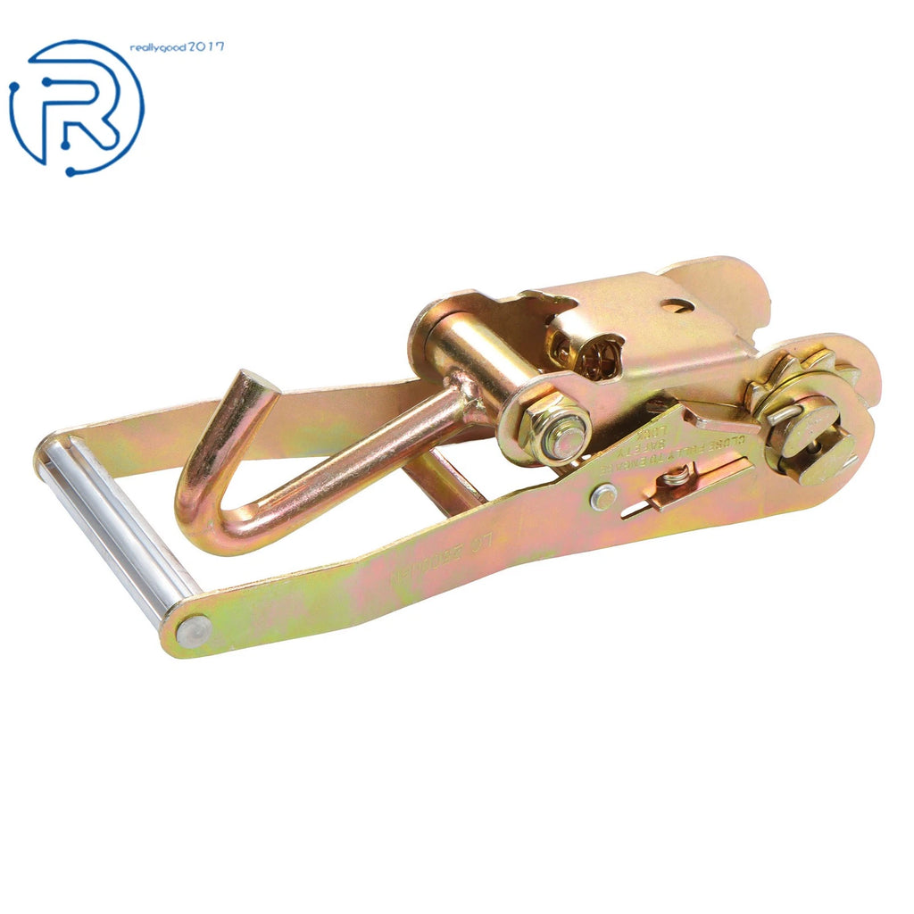 Set of 4 Ratchet Tie Downs 2" WLL 1000lbs with Steel J-Hook for Trailer