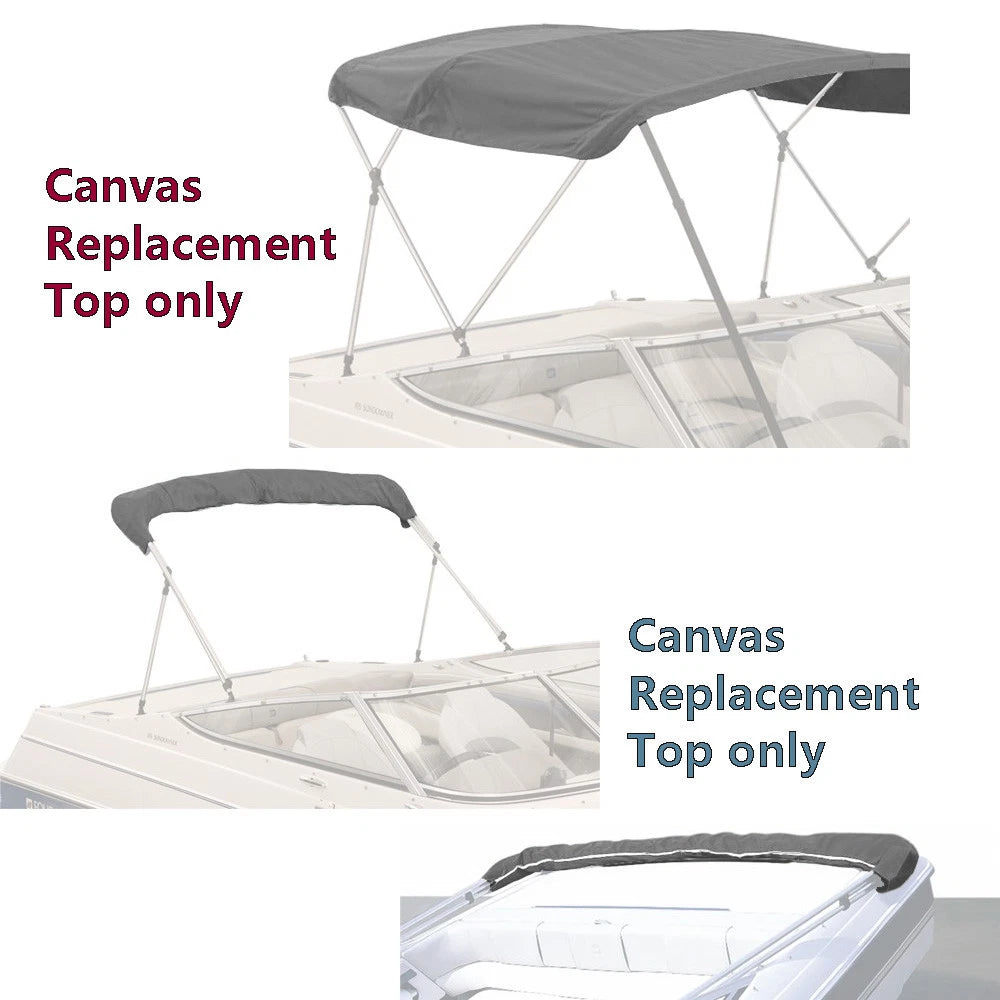 Bimini Top Replacement Cover for Boat (3 Bow, 4 Bow)