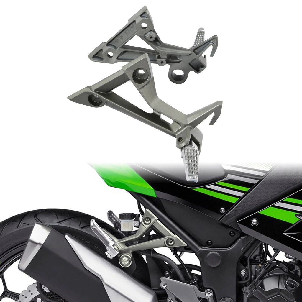 Passenger Footpegs Footrests Bracket for Kawasaki Ninja 300 (2013–2017)