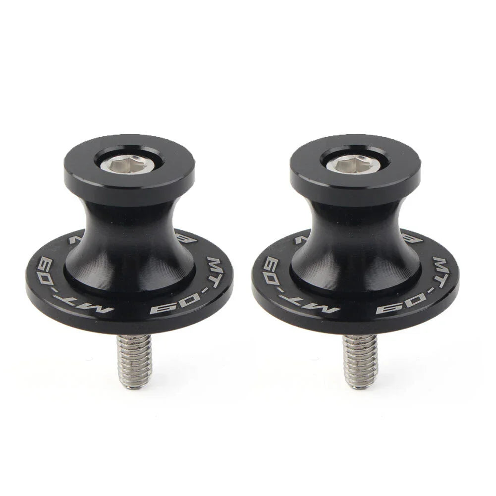 6MM Black Motorcycle Swingarm Spools Sliders for YAMAHA MT-09 FZ09 (2013-2022)