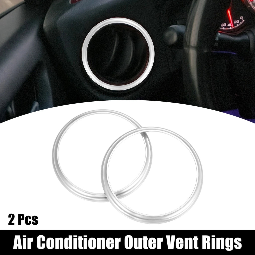 2 Pcs Air Conditioning Outer Vent Ring Trim for Toyota Subaru  703820036821