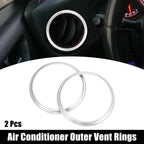 2 Pcs Air Conditioning Outer Vent Ring Trim for Toyota Subaru  703820036821