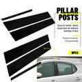Set of 6 Glossy Black Pillar Post Trim for Kia Optima (2011–2015)