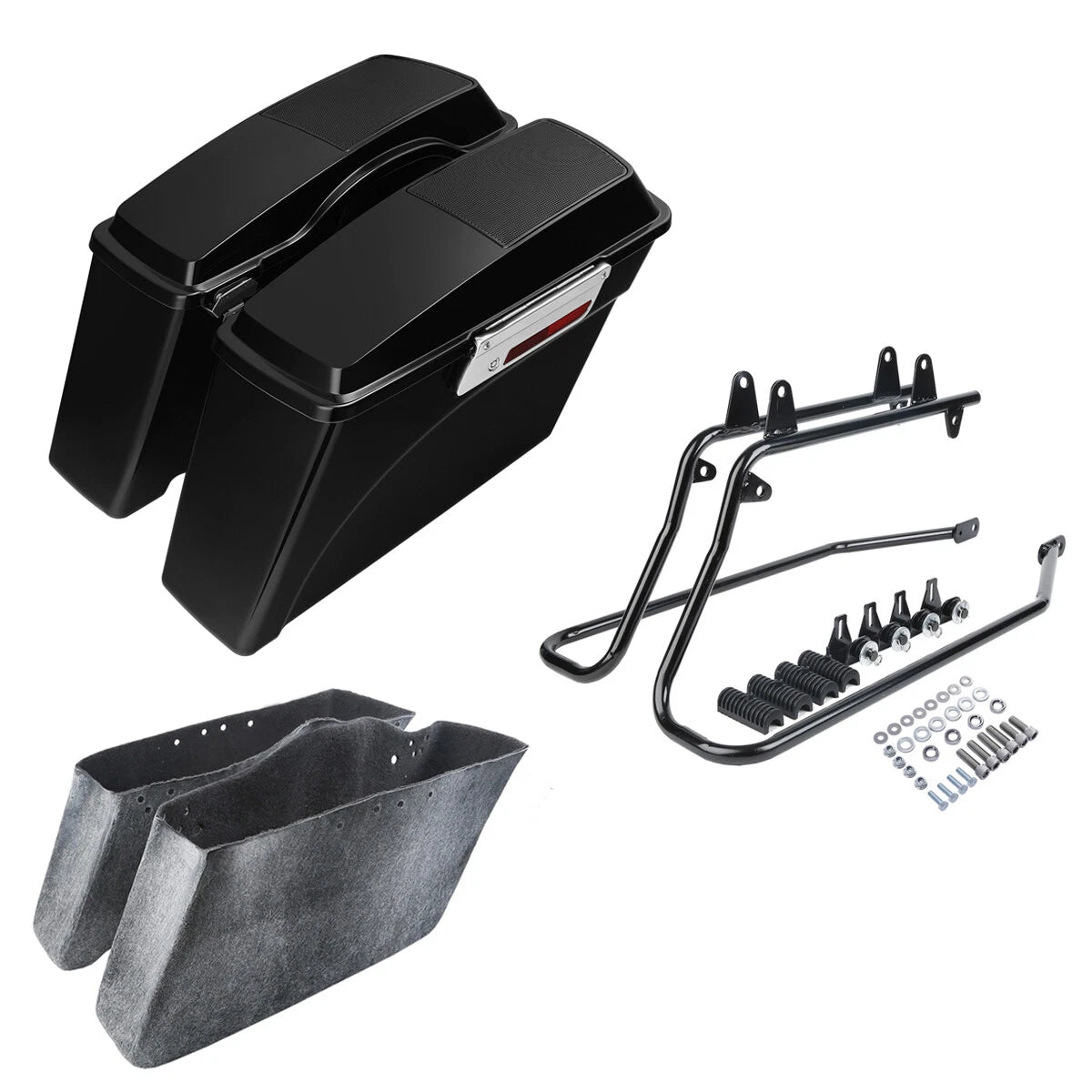 Saddlebag Speaker Lid Conversion Bracket for Harley Softail Fatboy (1984–2017)