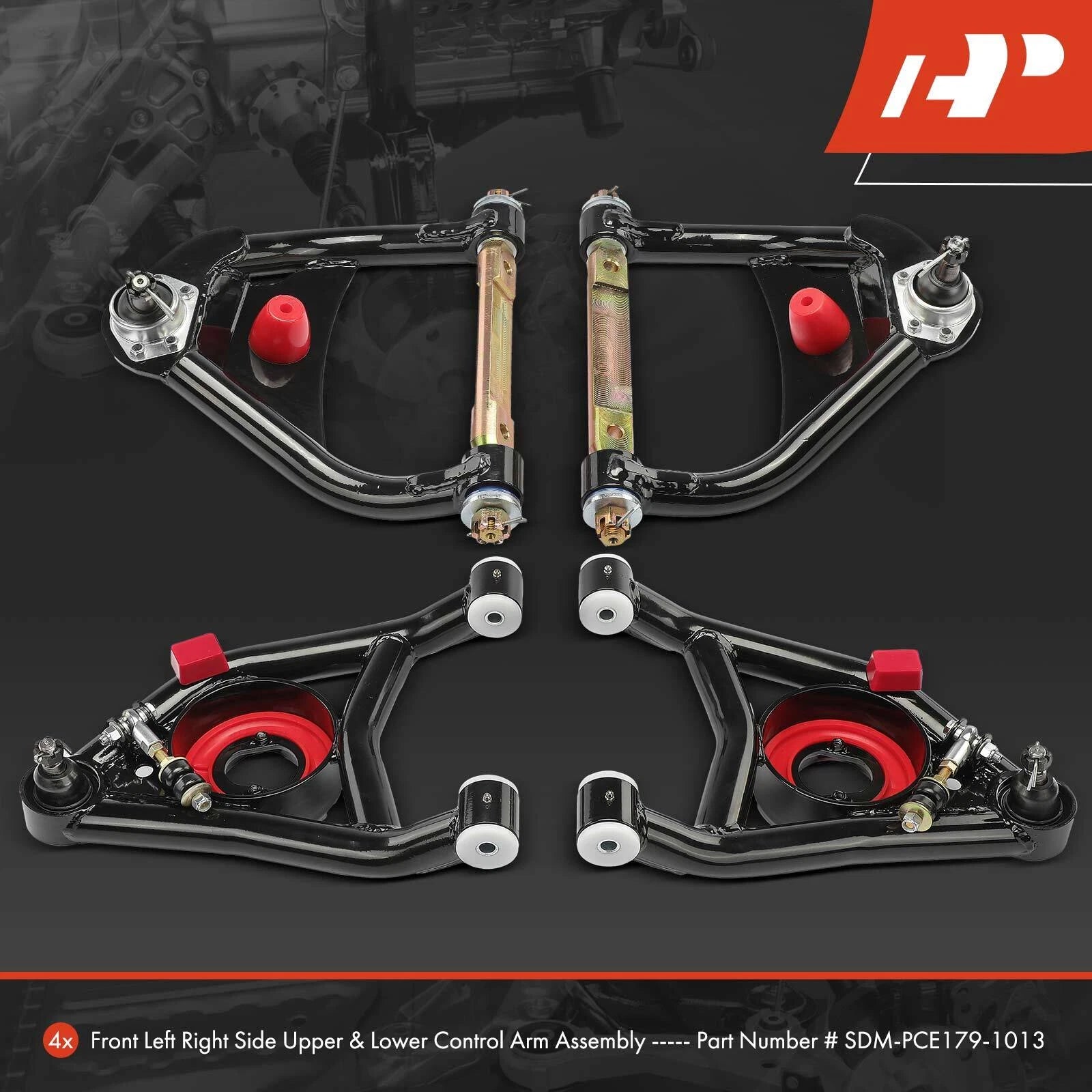 Set of 4 Front Upper & Lower Control Arms for Chevrolet Malibu (1964–1967)