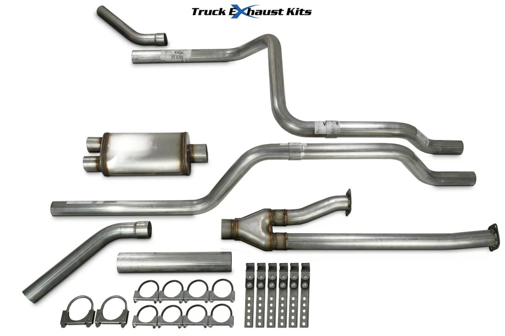 2.5" Dual Exhaust Kit for Toyota Tundra (2014–2021) Stainless Corner Exit
