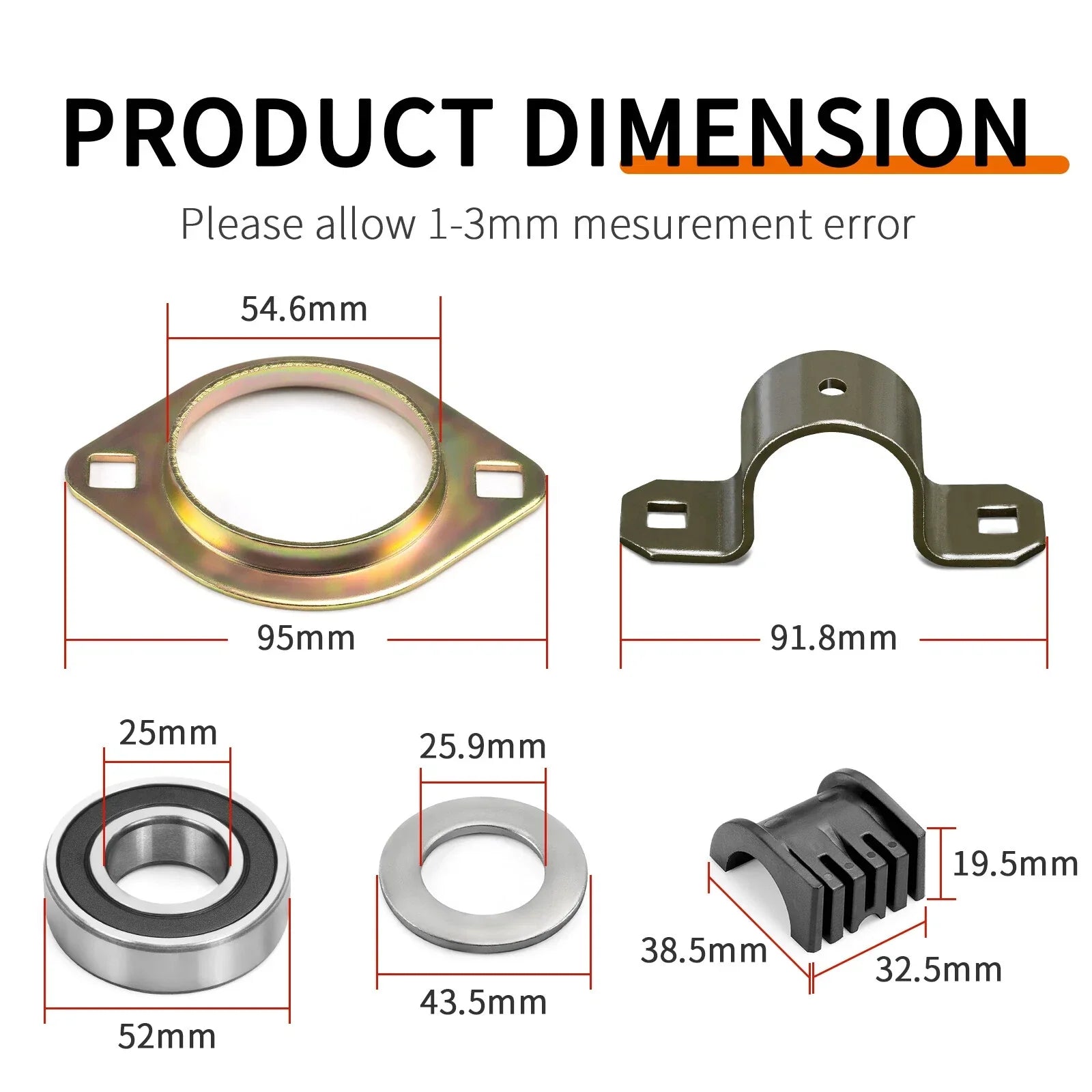 Steering Post Bushing Bracket Kit for Polaris Sportsman