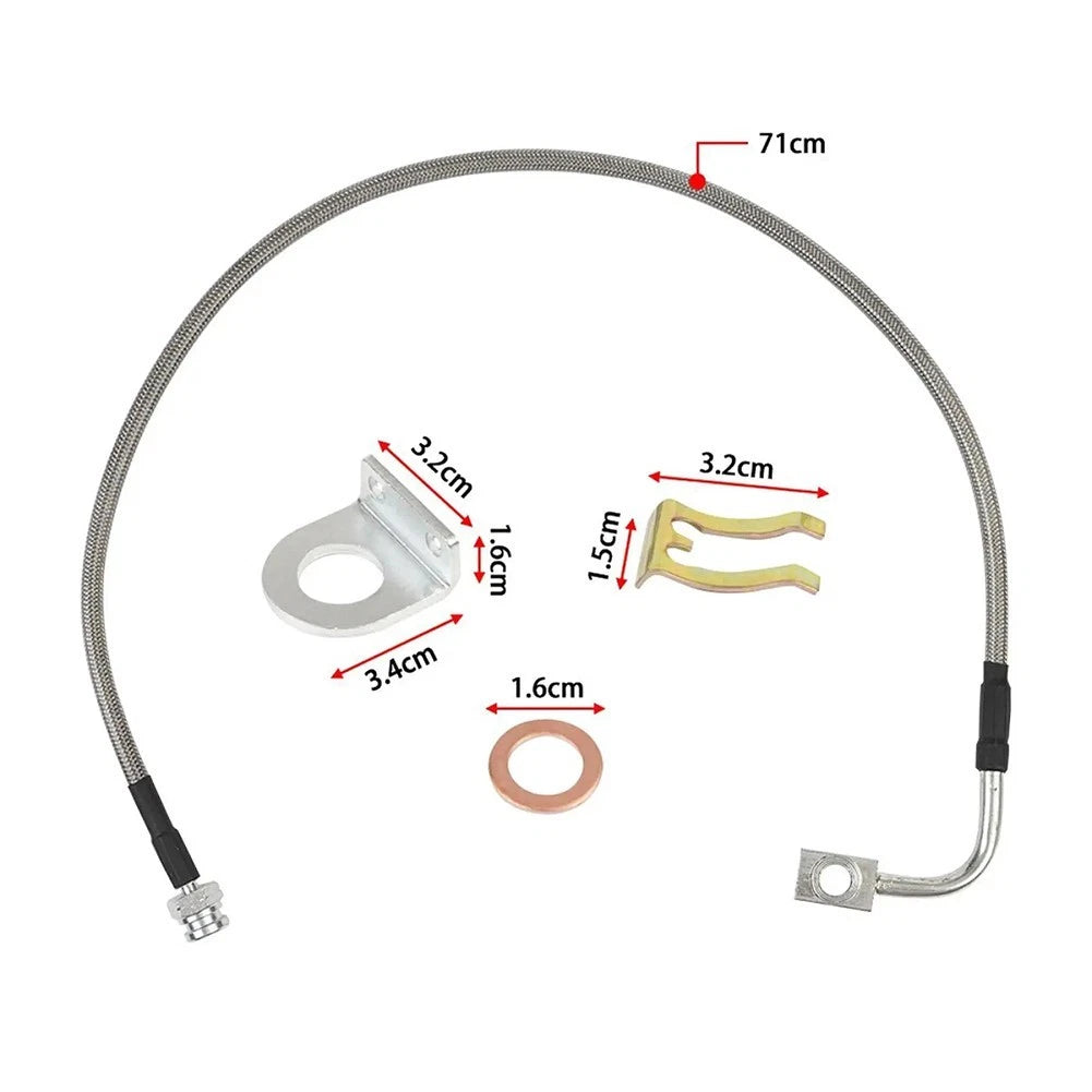 24 Inch Front 22.5 Inch Rear Brake Lines for Jeep Wrangler JK (2007–2018)