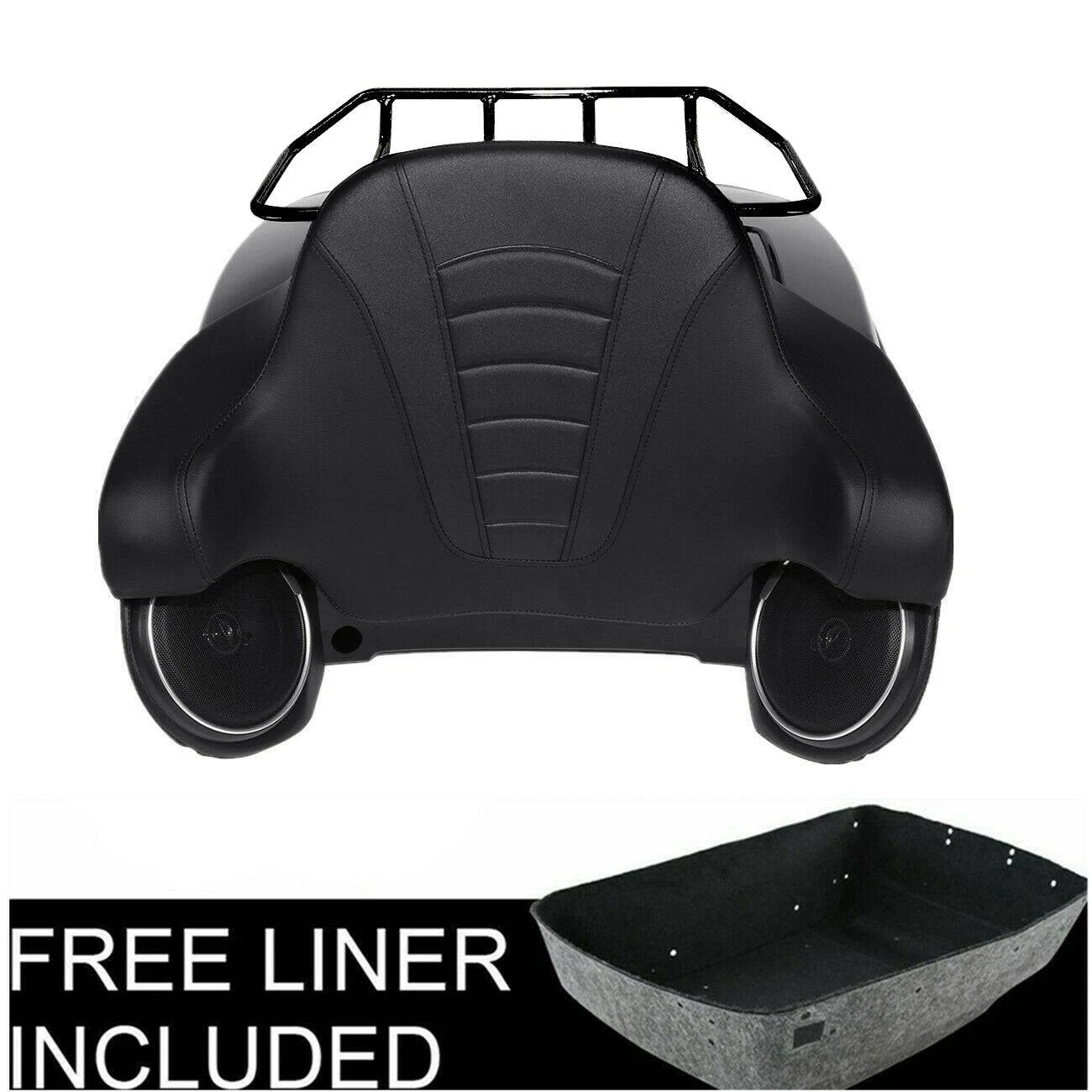 Trunk Pad Mount Rack Speakers for Harley Touring Road Glide (2014–2023)