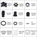 Water Pump Repair Kit for Johnson Evinrude 9.9 10 15 8 9.5HP (1974-UP) 394711