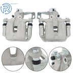 Set of 2 Rear Brake Calipers w/ Bracket for Kia Forte5 Hyundai Veloster Elantra GT