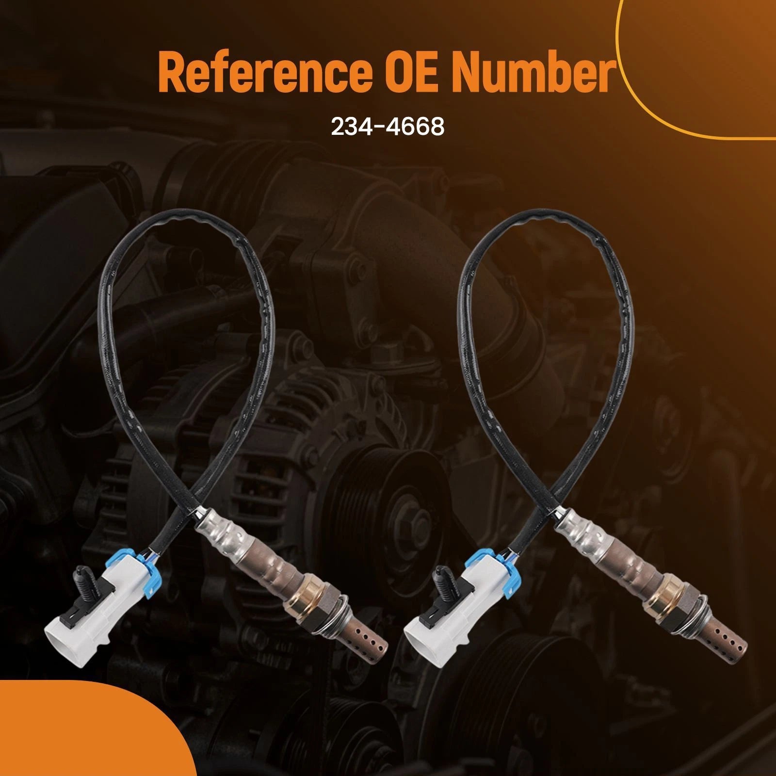 2X O2 Oxygen Sensor for Chevy 1500 Pontiac GMC (234-4668)