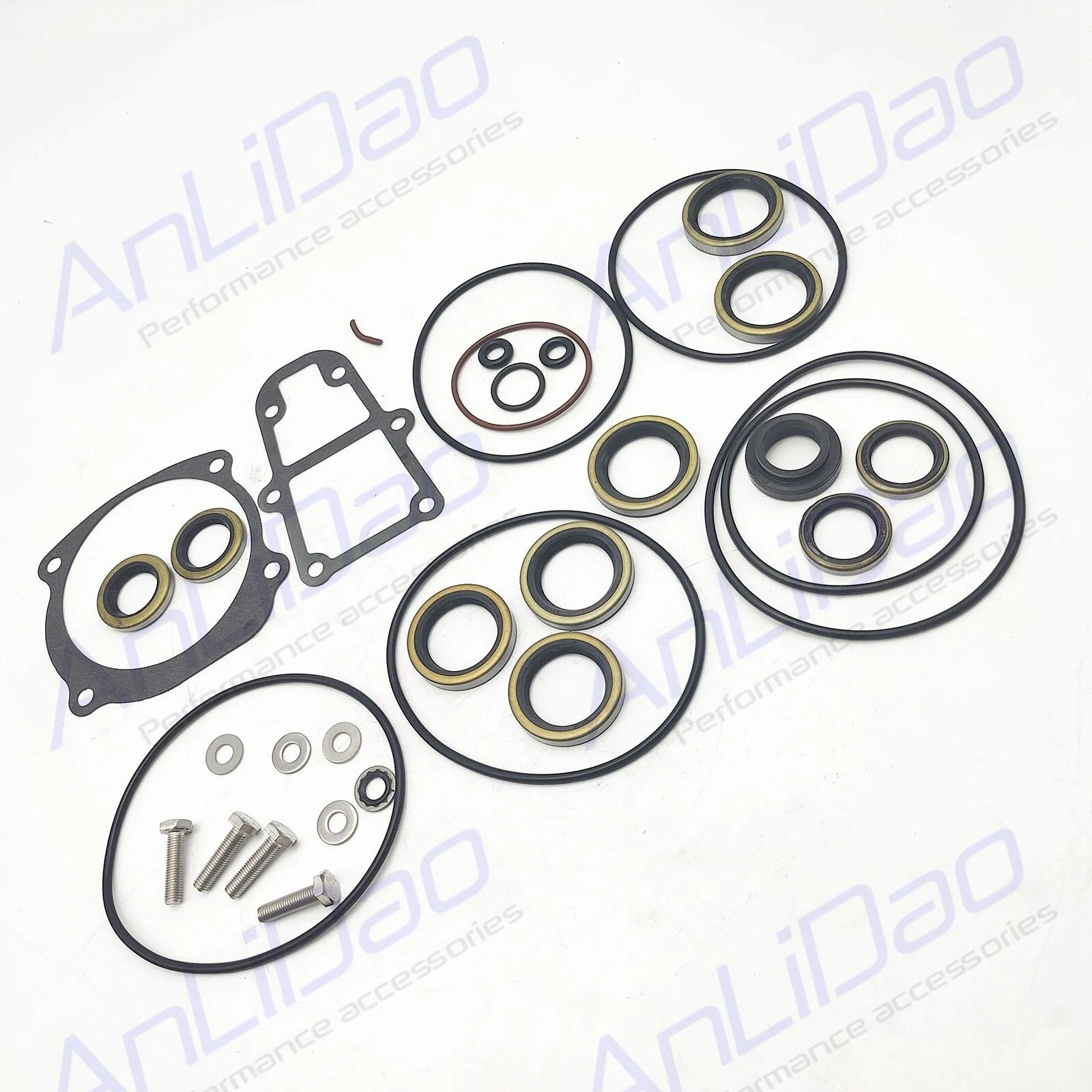 Gearcase Seal Kit for OMC BRP Evinrude Johnson (5006373, 5000411, 439141, 18-8384)