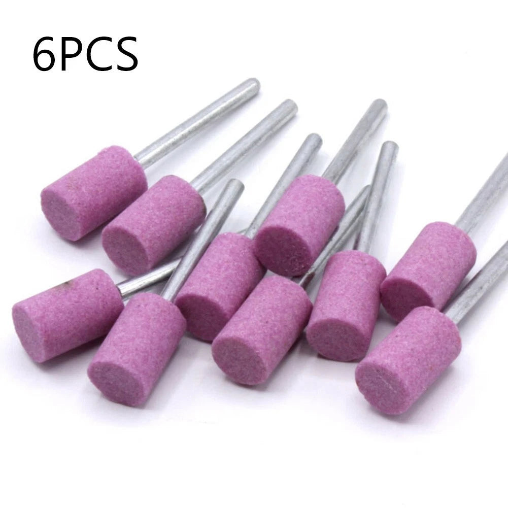 6PCS Abrasive Mounted Grind Stone for (3mm Shank)