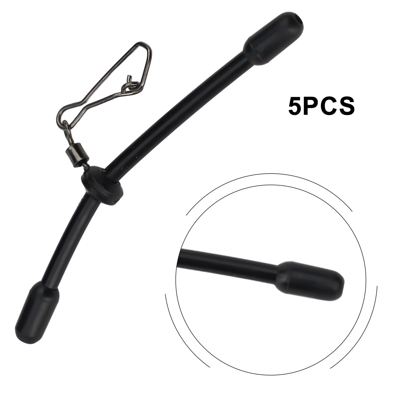 Fishing Anti-Tangle Feeder Boom Spacer Snap Connector for Swivel
