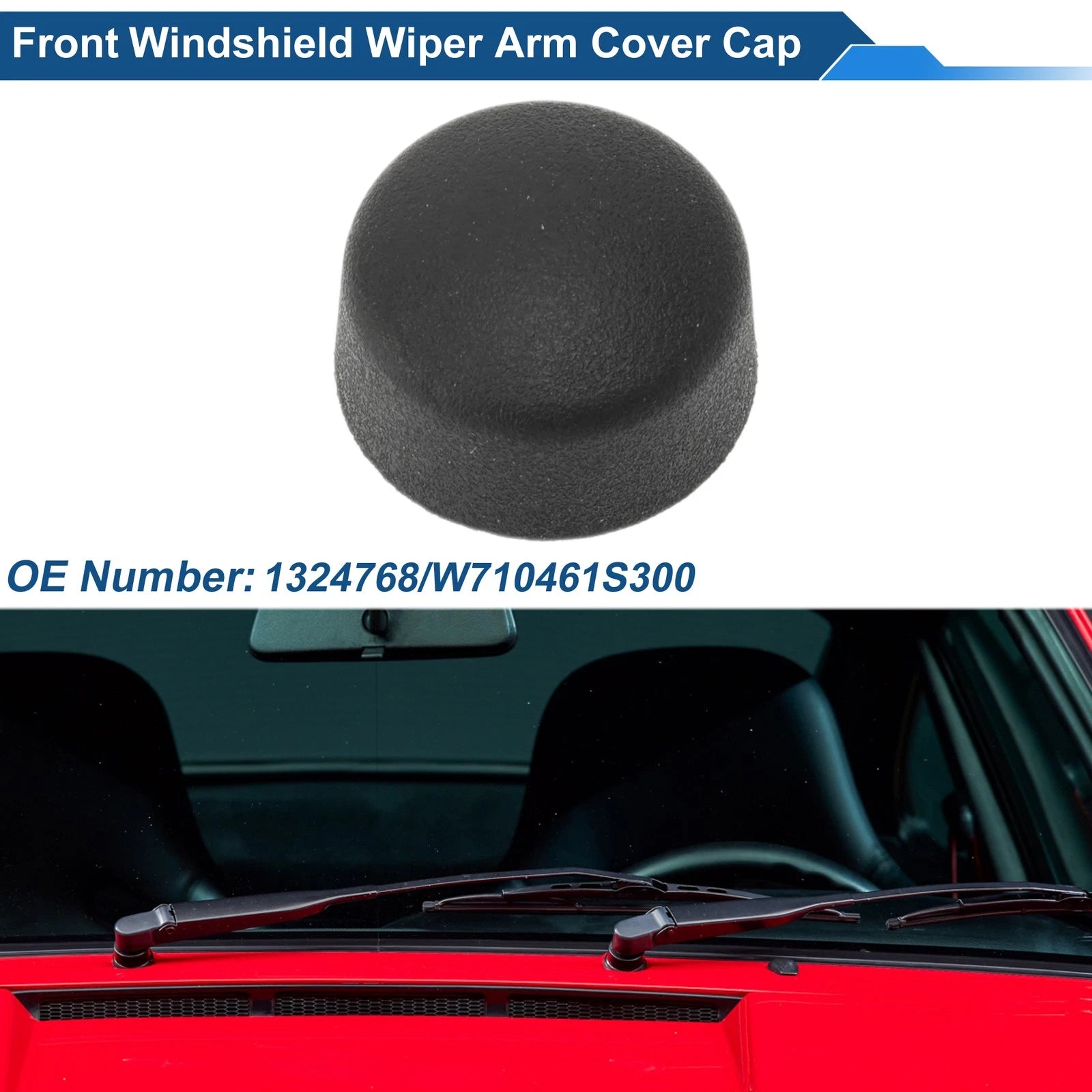 Front Windshield Wiper Arm Cover Cap for Ford Fiesta (2010–2020) No.1324768