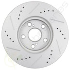 Front & Rear Brake Rotors for Pontiac Vibe (2009–2010) 275mm 259mm Drill Slot